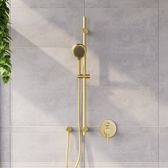 Splash Plus Round Slide Shower 900mm 3 Function - Chrome