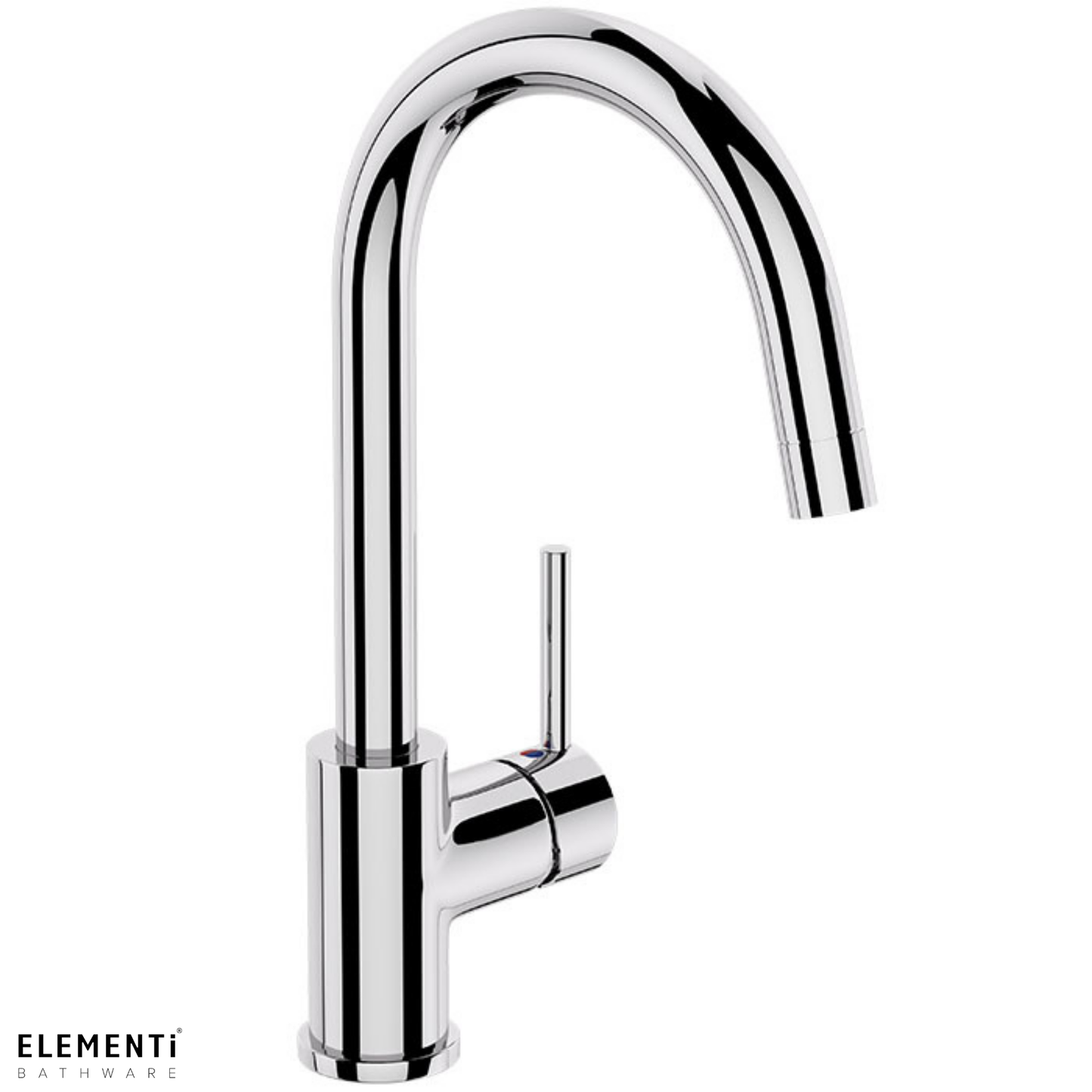 Uno Gooseneck Kitchen Mixer - Chrome