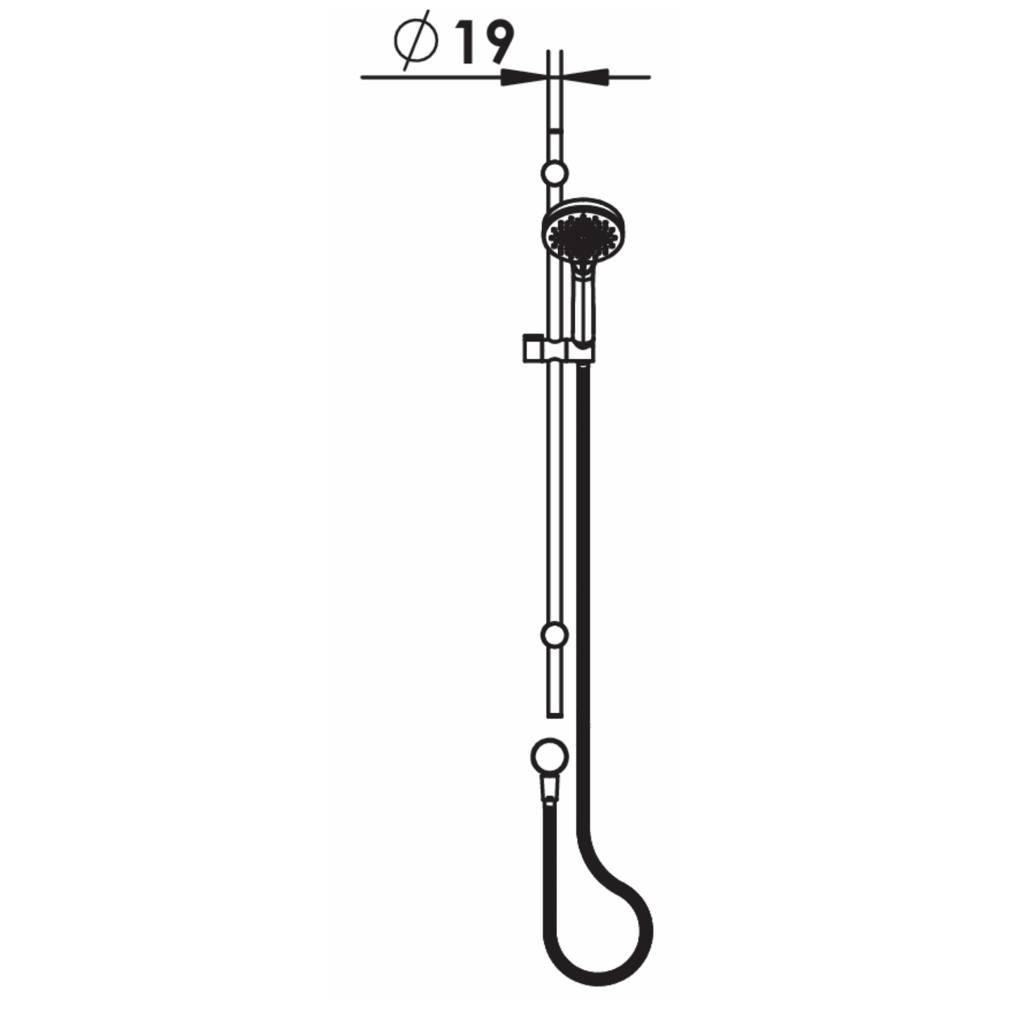 Upland Rail Shower - 5 Colour Options