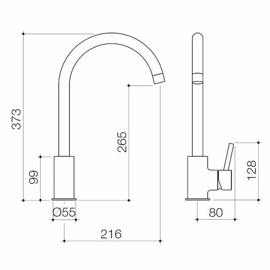 Basis R3 Sink Mixer - Brushed Nickel