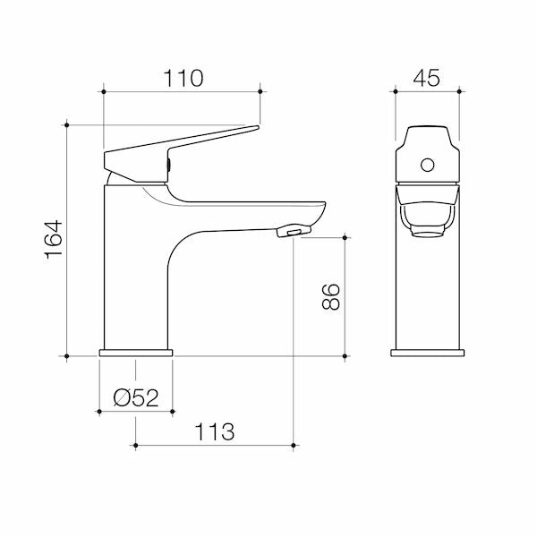 Basis R4 Basin Mixer - Brushed Nickel