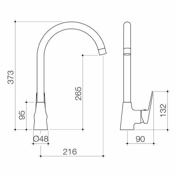 Basis R4 Sink Mixer - Brushed Nickel