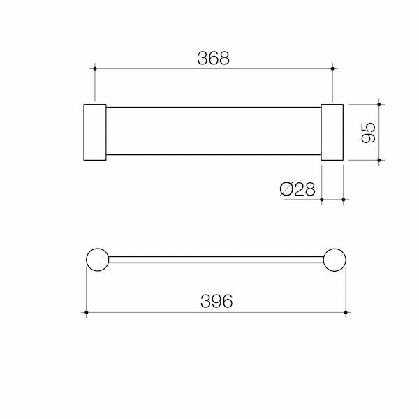 Basis Metal Shelf - Brushed Nickel