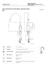 Load image into Gallery viewer, ELEMENTI UNO GOOSE NECK MIXER - BRUSHED NICKEL
