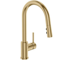 Load image into Gallery viewer, ELEMENTI UNO GOOSE NECK MIXER C/W POS - BRUSHED BRASS
