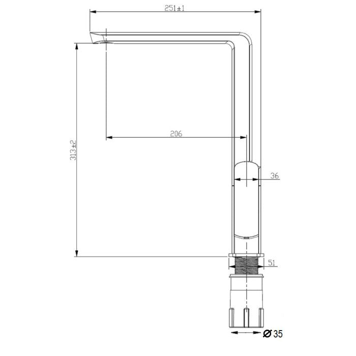 Ion Kitchen Mixer - Brushed Nickel