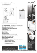Load image into Gallery viewer, AQUATICA LAUNDRY TUB 560MM, DOOR MODEL WITH PULLOUT SPRAY
