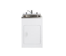 Load image into Gallery viewer, AQUATICA LAUNDRY TUB 560MM, DOOR MODEL WITH CENTRE MIXER
