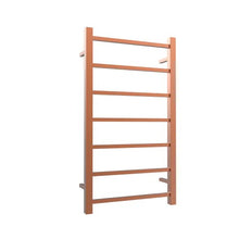 Load image into Gallery viewer, NEWTECH QUADRO HEATED TOWEL RAIL 800X450MM BRUSHED COPPER
