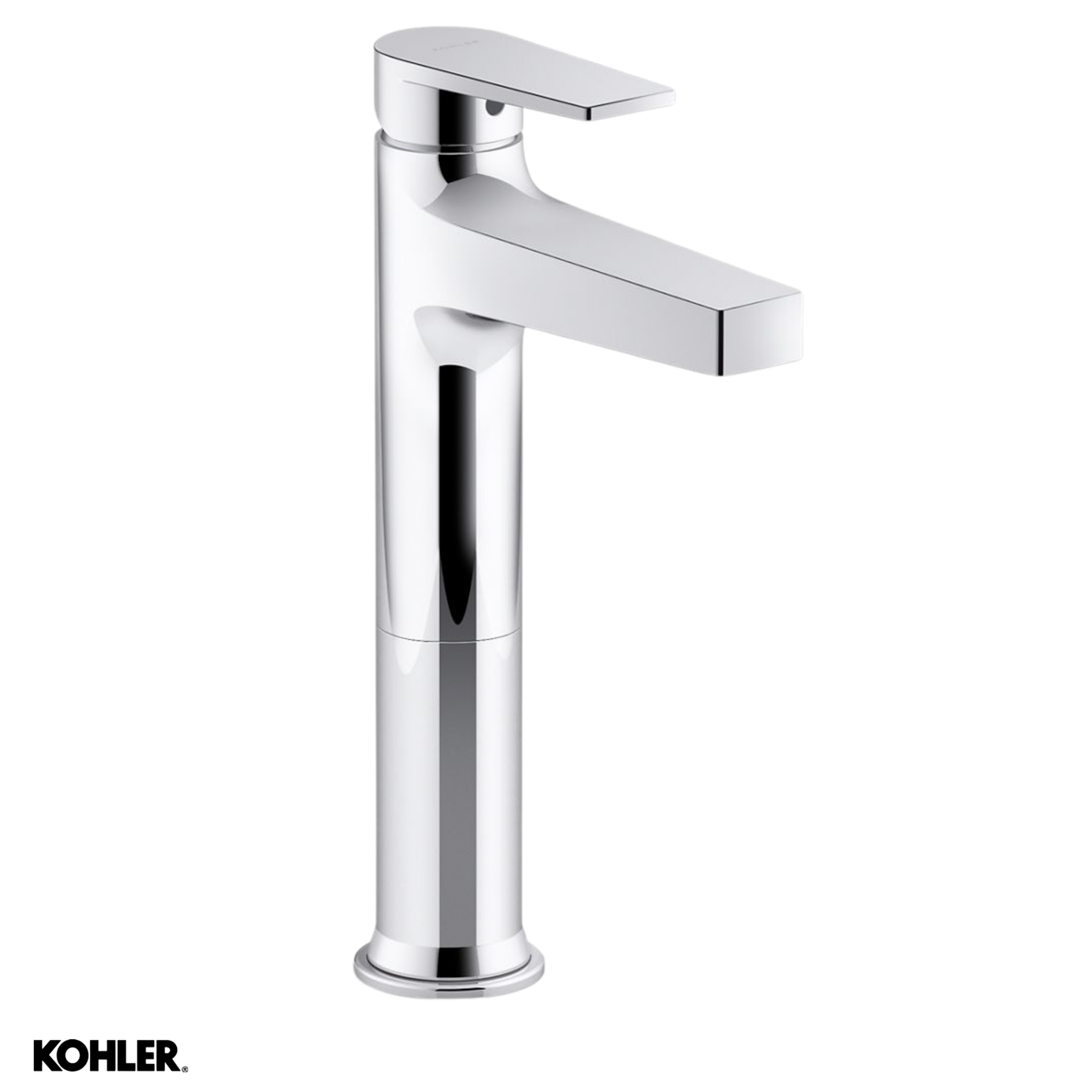 Taut Tall Basin Mixer - Polished Chrome