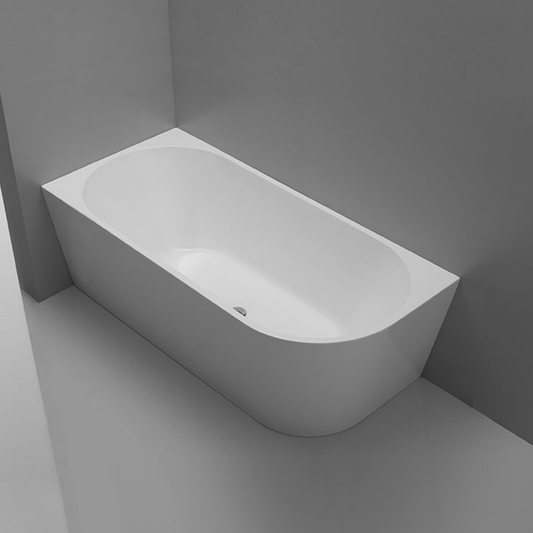 Tondo Back To Wall Bath (Left Corner) - 3 Size Options