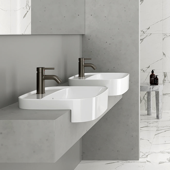 Uno Basin Mixer - Gunmetal