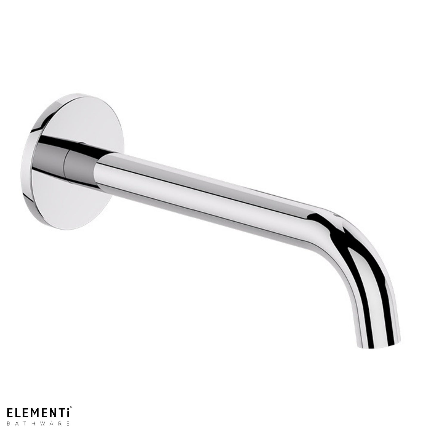 Uno Curved Bath Spout - Chrome
