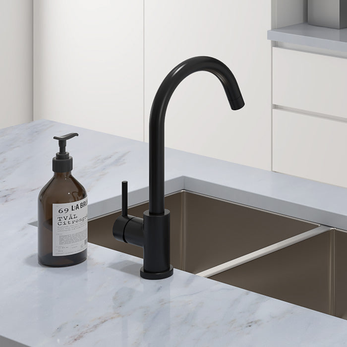 Uno Gooseneck Kitchen Mixer - Chrome