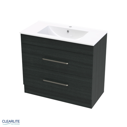 Pacific Double Drawer Floor Standing Vanity - 4 Size & 3 Colour Options