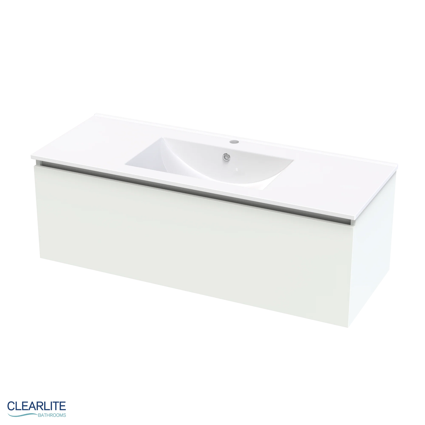 Pacific Rise Single Drawer Wall Hung Vanity - 4 Size & 3 Colour Options