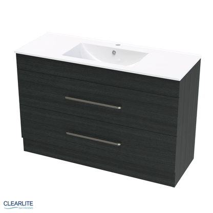 Pacific Double Drawer Floor Standing Vanity - 4 Size & 3 Colour Options