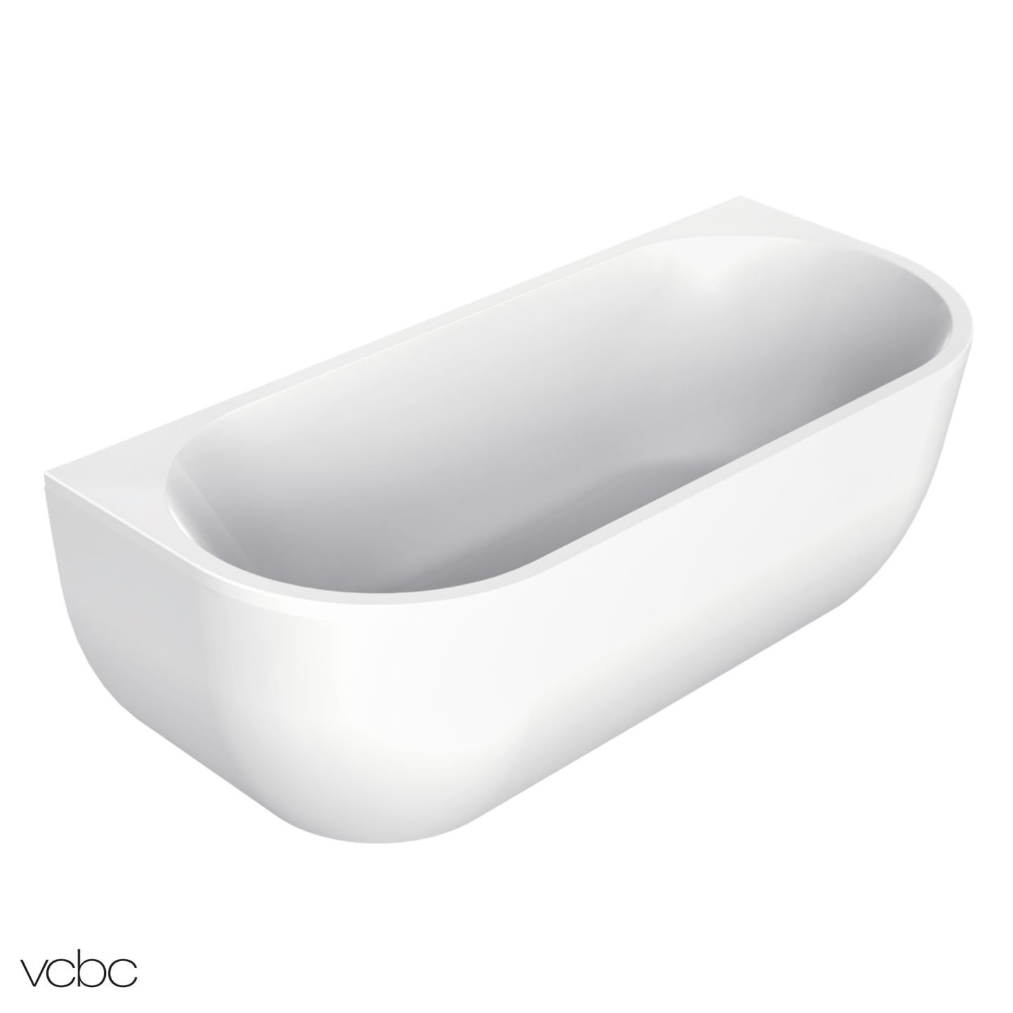 Oval Back To Wall Bath 1700mm - 2 Colour Options