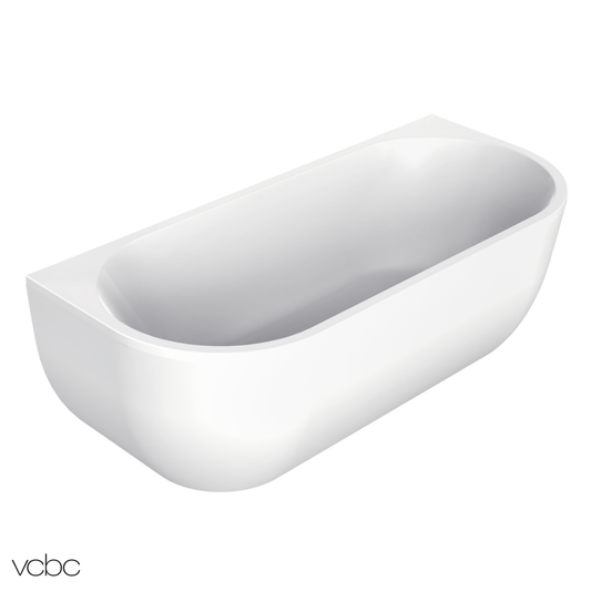 Oval Back To Wall Bath 1700mm - 2 Colour Options