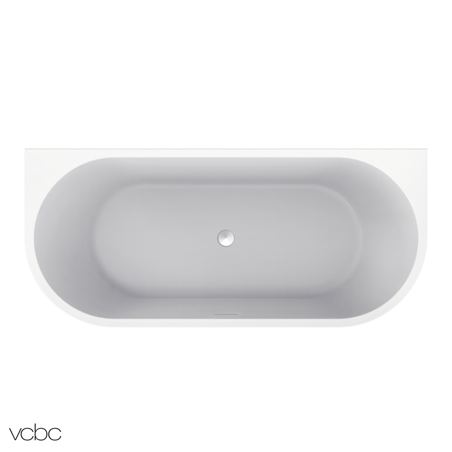 Oval Back To Wall Bath 1700mm - 2 Colour Options