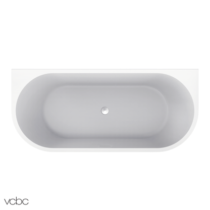 Oval Back To Wall Bath 1700mm - 2 Colour Options
