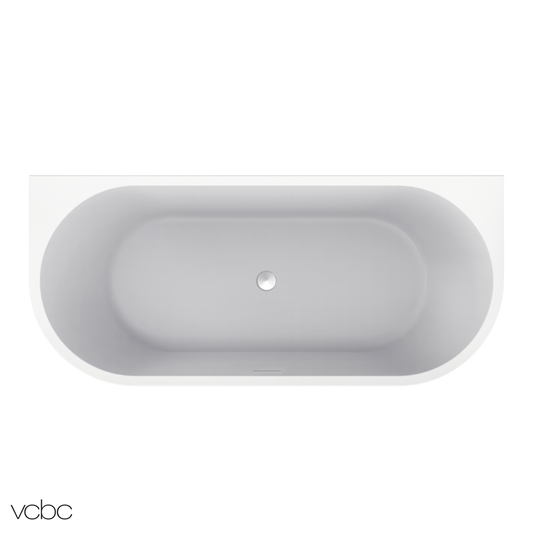 Oval Back To Wall Bath 1700mm - 2 Colour Options