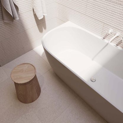 Oval Back To Wall Bath 1700mm - 2 Colour Options