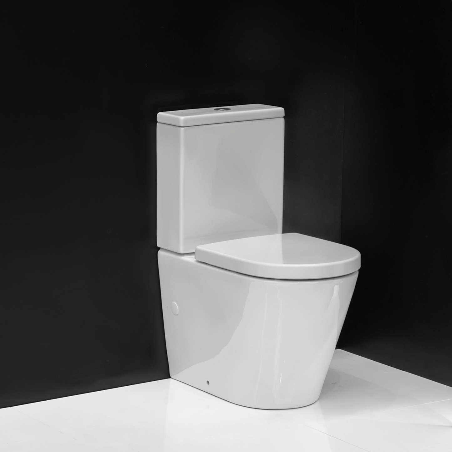 Evo Rimless Back To Wall Toilet Suite Thick Seat