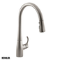 Simplice Pull Down Kitchen Mixer - 3 Colour Options