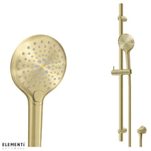 Load image into Gallery viewer, Splash Plus Round Slide Shower 900mm 3 Function - Brushed Brass
