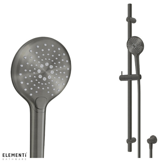 Elementi Splash Plus Round Slide Shower 900mm 3 Function - Gunmetal