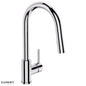 Uno Gooseneck Kitchen Mixer with Pull Out Spray - Chrome