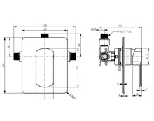 Load image into Gallery viewer, ELEMENTI ION SHOWER MIXER - BRUSHED NICKEL
