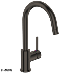 Uno Gooseneck Kitchen Mixer - Gunmetal