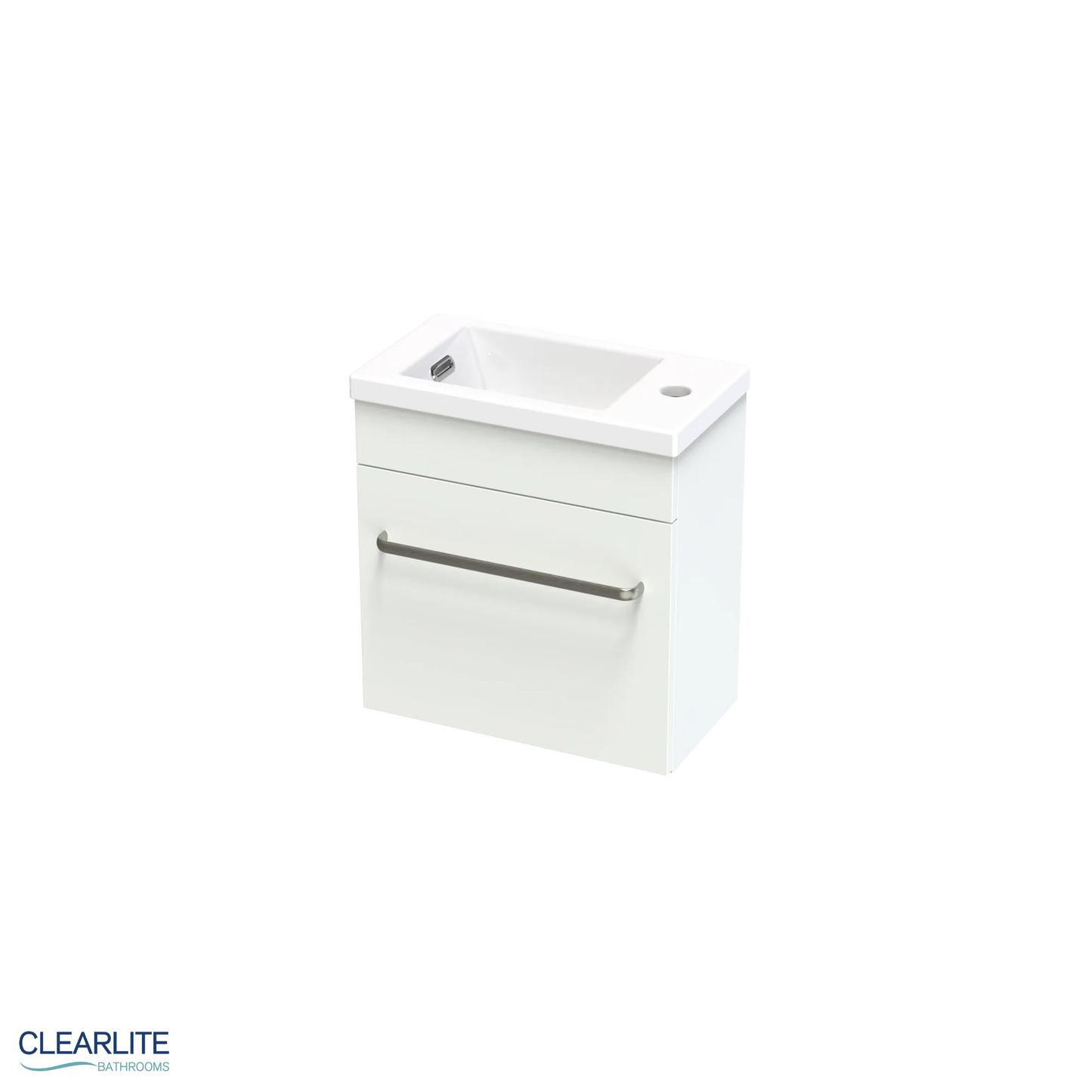 Pacific Hand Basin Wall Hung Vanity 400mm - 3 Colour Options