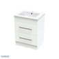 Pacific Double Drawer Floor Standing Vanity - 4 Size & 3 Colour Options