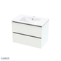 Pacific Rise Double Drawer Wall Hung Vanity - 4 Size & 3 Colour Options