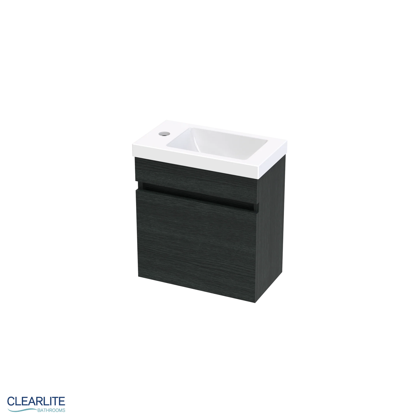 Pacific Rise Hand Basin Wall Hung Vanity 400mm - 3 Colour Options