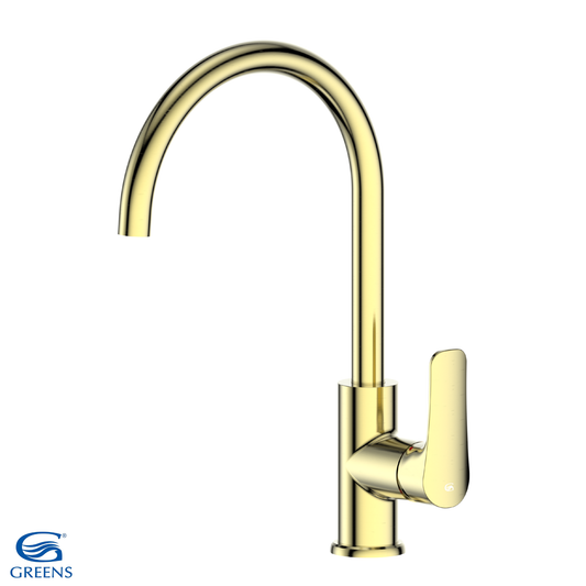 Upland Gooseneck Sink Mixer Cold Start - 5 Colour Options