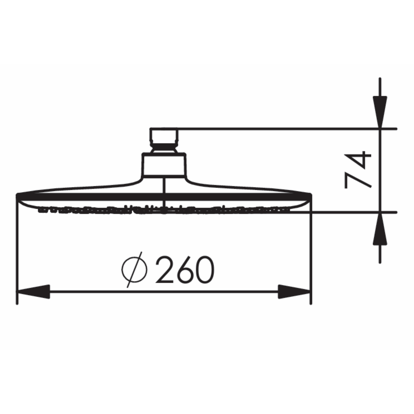 Upland Overhead Drencher (No Arm) - 5 Colour Options