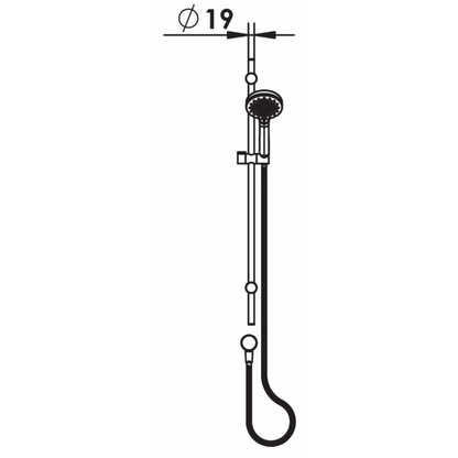 Upland Rail Shower - 5 Colour Options