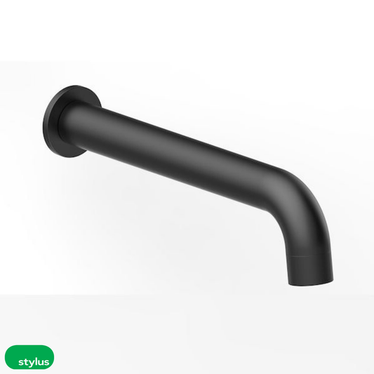 Basis Wall Basin/Bath Outlet 220mm - Black
