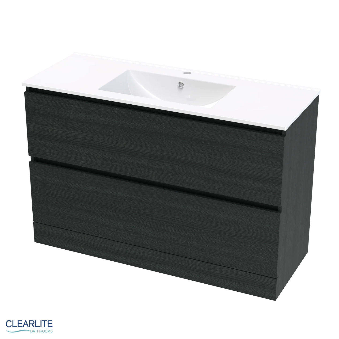 Pacific Rise Double Drawer Floor Standing Vanity - 4 Size & 3 Colour Options