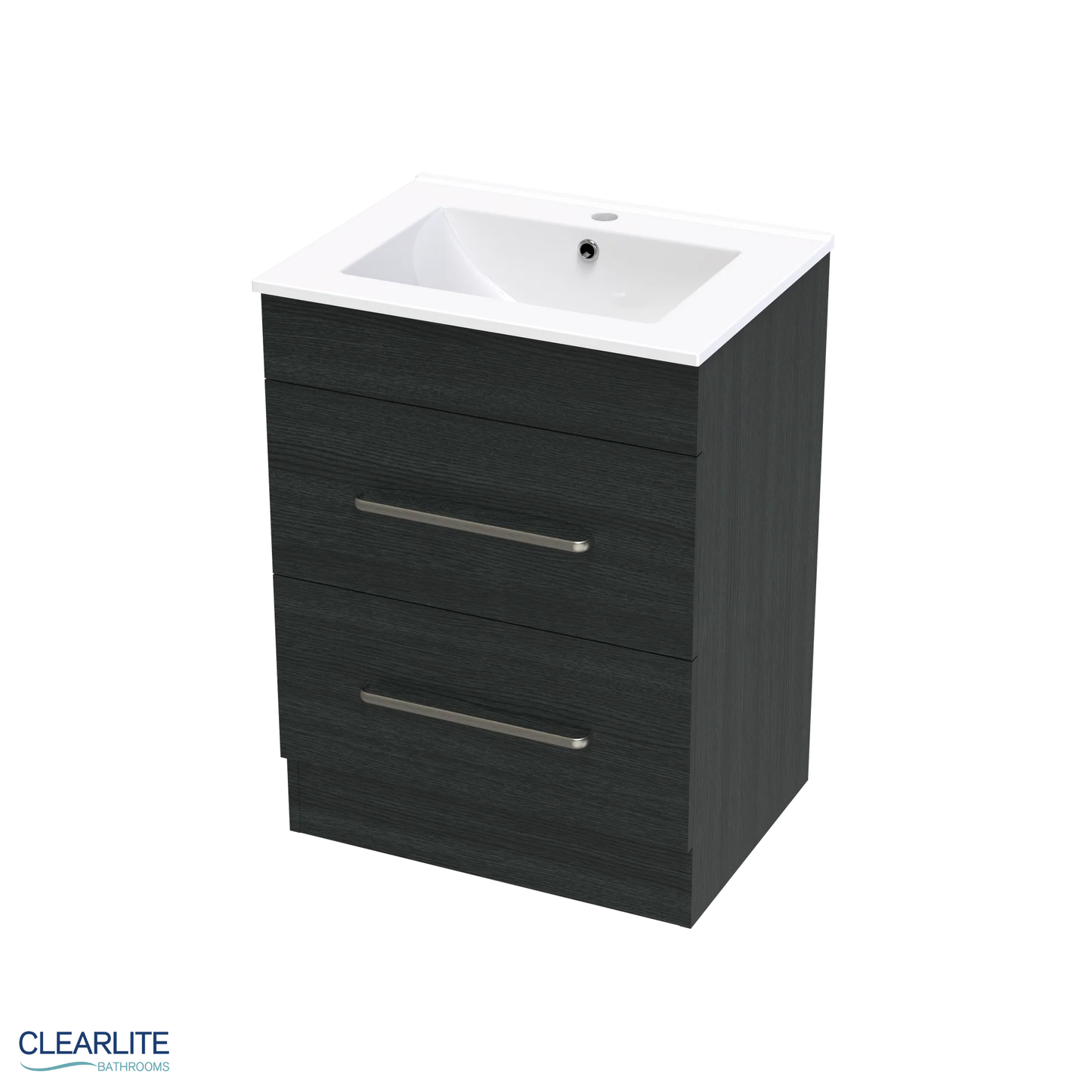 Pacific Double Drawer Floor Standing Vanity - 4 Size & 3 Colour Options