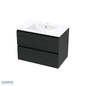 Pacific Rise Double Drawer Wall Hung Vanity - 4 Size & 3 Colour Options