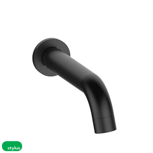 Basis Wall Basin/Bath Outlet 180mm - Black