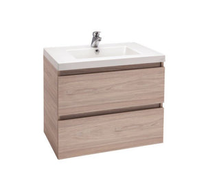 ENGLEFIELD VALENCIA WALL HUNG  750MM DOUBLE DRAWER VANITY - 3 COLOURS