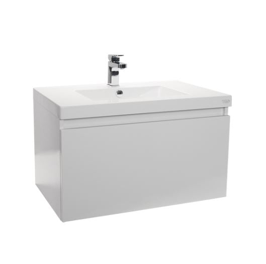 ENGLEFIELD VALENCIA WALL HUNG  750MM SINGLE DRAWER VANITY - 3 COLOURS