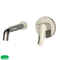 Basis R4 Wall Basin/Bath Mixer 220mm - Brushed Nickel