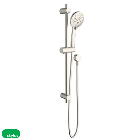 Basis Round Rail Shower - Brushed Nickel